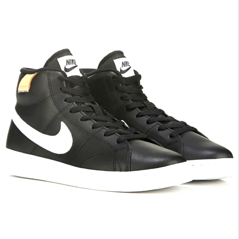 Newer Flawless Leather Nike Court Royale HiTop Black - Women 12 or Men 10.5